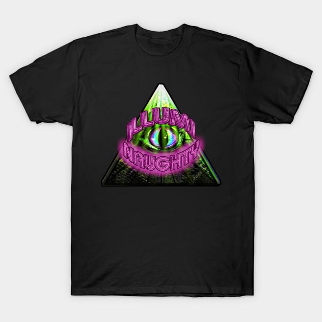 Illumi-Naughty Version 76 T-Shirt by Erik Morningstar 